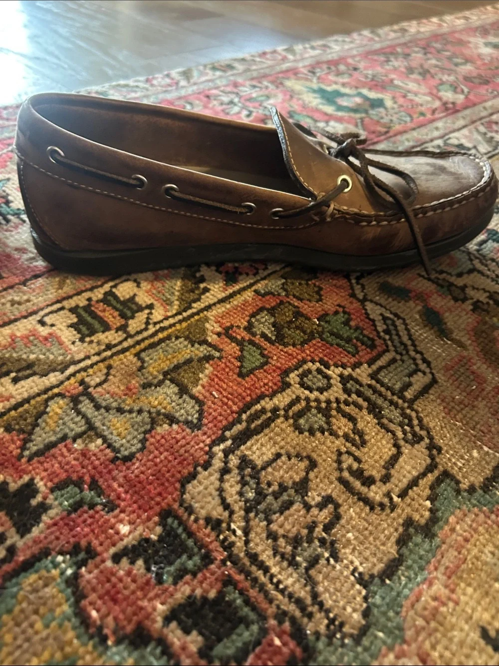L.L. Bean Men's Brown Leather Boat Shoes